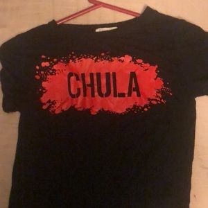 Black and red chula shirt